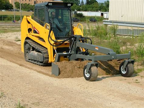 grading attachment for skid steer